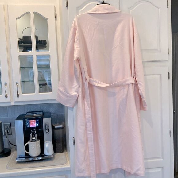 Raeshmi Bamboo Silk Story Cotton Midi Robe Petal Pink Size L/XL - Picture 8 of 10